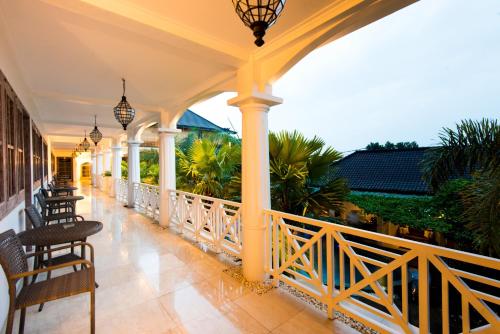 balcon/terasă, OK Divers Resort and Spa in Bali