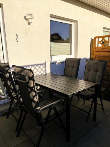 Erkély/terasz, 3 Zimmer Ferienwohnung up`n Dörp (3 Zimmer Ferienwohnung up`n Dorp) in Schwissel