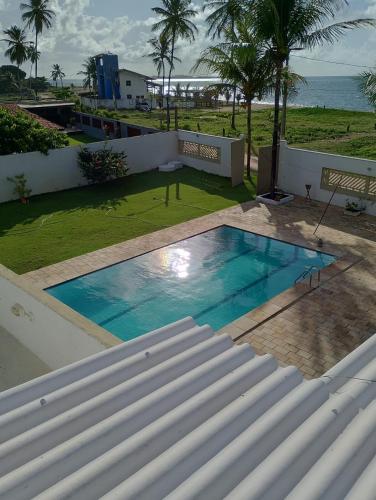 Peldbaseins, Casa com piscina, vista para Ilha de Santo Aleixo in Barra do Sirinhaém