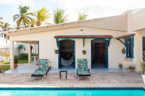 Casa com piscina, vista para Ilha de Santo Aleixo in Barra do Sirinhaém