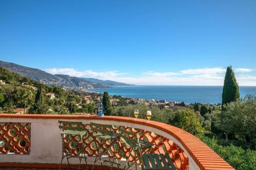 Villa de charme proche Monaco vue imprenable sur la mer - Location saisonnière - Roquebrune-Cap-Martin
