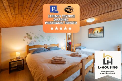  [Asiago centro] Mansarda con Balcone e Giardino in Asiago