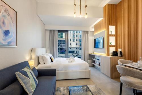 Cozy Sparkle Studio - Modern Stay Next to Tram, Dubái
