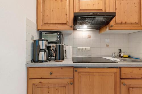 köök, Apartment mit Gartenblick K1 206 in Spalt