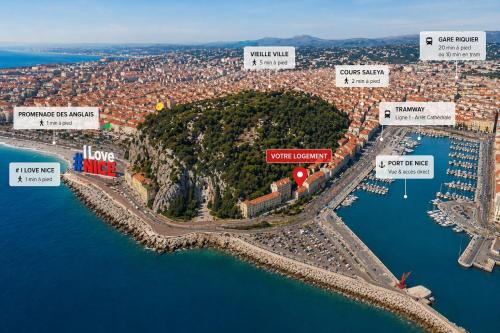 PORT DE NICE - 2 Pièces avec JARDIN - 4 Personnes