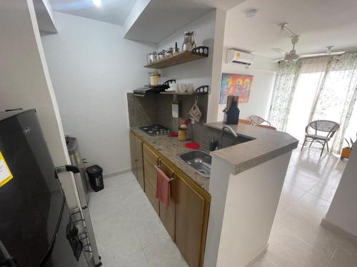 Kitchen, Apartamento con vista a Cartagena historica in Papayal