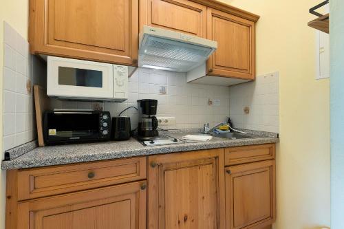 köök, Hundefreundliches Apartment H1 008 in Spalt