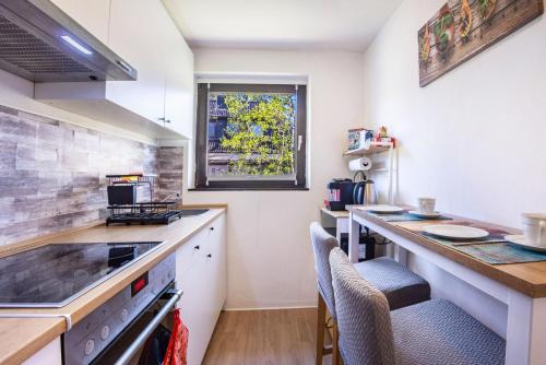 廚房, Ferienwohnung Schack in 霍伊斯多夫