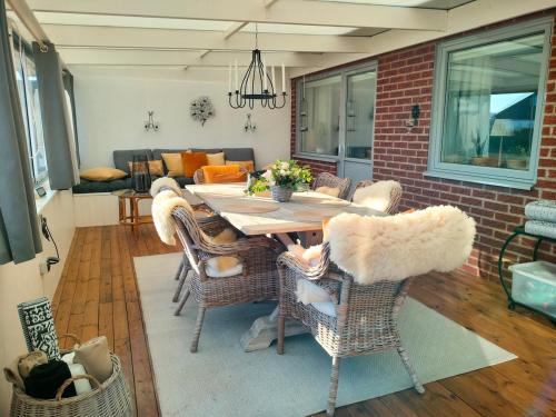 Balcony/terrace, House for 6 people in Skillinge, Osterlen, near the sea in Skillinge