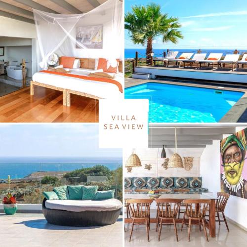 Sea View Villa mit 5 Schlafzimmern, Heated Pool, PS4, Fitnessraum 1
