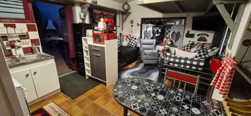 Gîte le Grand Voyeux, indépendant de plain pied, STUDIO cosy, avec mezzanine (Le "GRAND VOYEUX" STUDIO cosy, avec MEZZANINE - Gite Independant de plain pied avec jardin, barbecue) in Germigny-l'Évêque