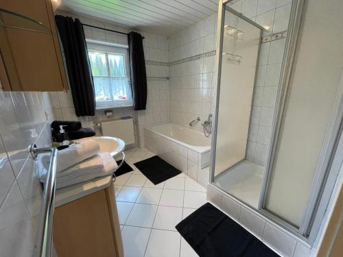Fürdőszoba, Ferienhaus Heidi in Lam