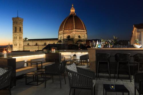Balcony/terrace, Grand Hotel Cavour in Florence