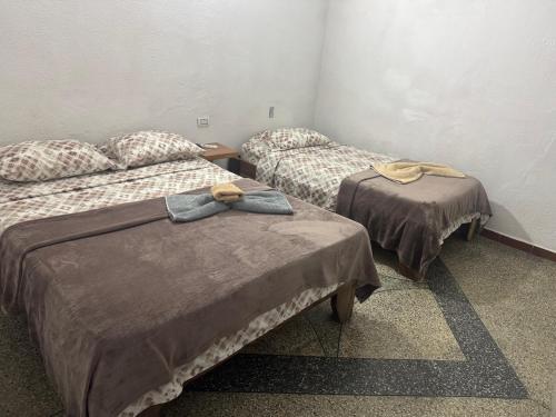 1 double bed, 1 twin bed