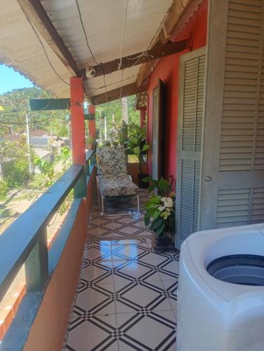 Balcony/terrace, Andorinhas in Praia do Puruba