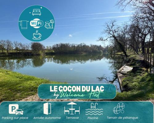 Le Cocon du lac, Duplex 5 pers, Piscine avec Jacuzzi, lac et pêche