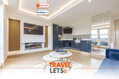 Well Located Apartment By Travel Lets Holiday Homes Derry With River View – khách sạn tại Waterside