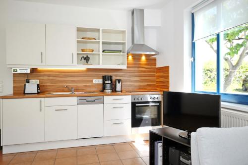Kitchen, Apartmenthaus Bull Wohnung 1 in Ostseebad Kuhlungsborn