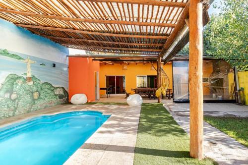 Kilátás, La Quinta de Ciro, casa privada con pileta climatizada in Paso del Rey