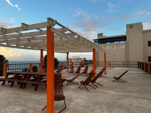 Balkons/terase, Enjoy Hotel in Caye Caulker