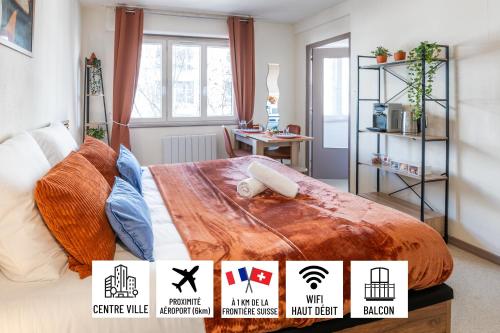 Studio balcon, proche gare, aéroport et frontière - Location saisonnière - Saint-Louis