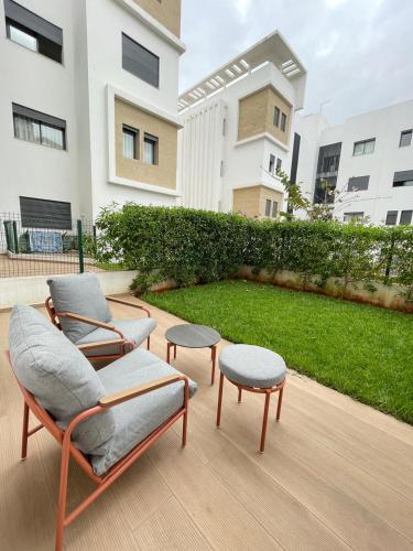 VIVASTAY CASABLANCA - Appartement 2 chambre de luxe avec terrasse, Hopital Khalifa – khách sạn tại El Oulfa
