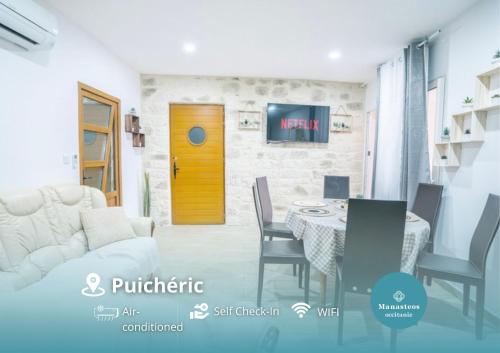Iekārtas, 6 people 3 bedrooms Comfort and tranquility in Puicheric