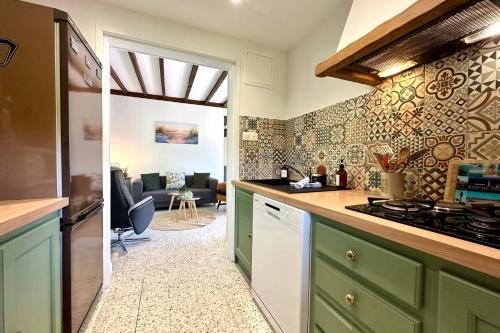 virtuve, Parenthèse nature Maison cosy Proche golf & plages (Parenthese nature Maison cosy Proche golf & plages) in Nampont