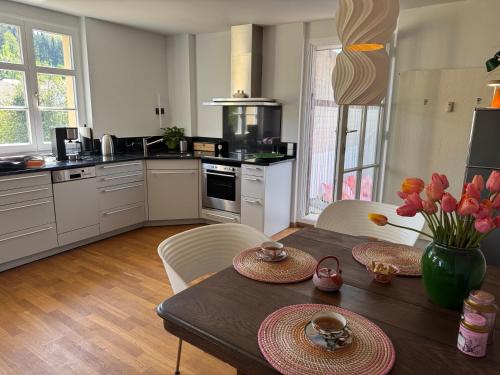 Facilities, Maison Bleue Dreilandereck, Design Apartment mit Terrasse in historischem Landhaus nahe Basel in Kandern
