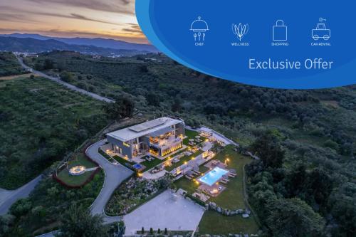 July Offer FREE Daily Breakfast, Massage & Heated Pool at Luxury Villa Olivenest 18pax gîte à louer Theriso