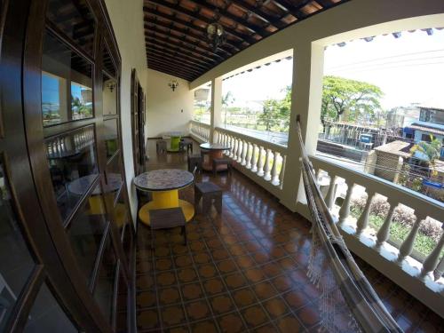 陽台/露台, Le Monde Hostel - Suites e Camas in 安哥拉多斯黑斯