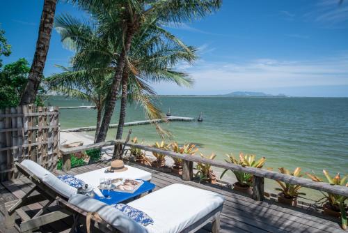 ระเบียง/ชานเรือน, Pousada Enseada das Garcas in โบเกย์เรา
