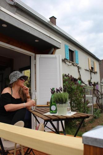 Balkons/terase, Tinyhouse Rhön-Saale (Tinyhouse Rhon-Saale) in Hollstadt