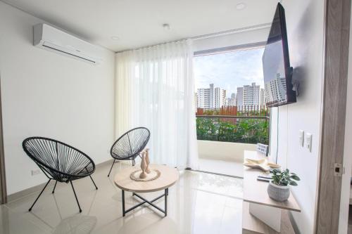 Apartamento Resort Con Terraza y Vista A La Piscina Santa Marta, Rodadero Sur