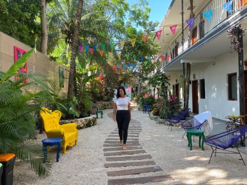 Jardín, Casa Mexico Lindo - Boutique Hostel in Bacalar