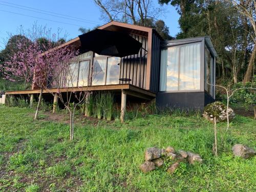 A szálláshely kívülről, Cabana no vale dos vinhedos in Monte Belo Do Sul