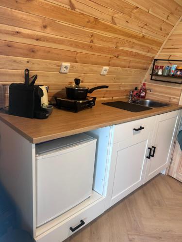 virtuve, Natuurhuisje Grenszicht in Emmer-Compascuum