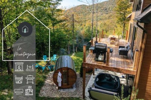 Le Montagnia escape to Tremblant with hot tub in Val-des-Lacs (QC)