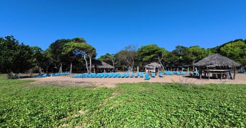 Happy Hippy Beach Cabanas Peanut Farm in Panama