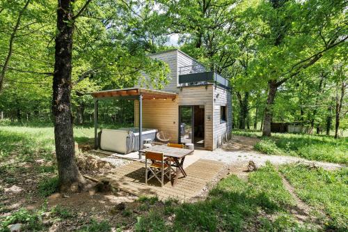 Viesnīcas āriene, Cabane Spa - Noyers - Proche Sarlat in Jayac ciems