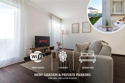 Lin & Bois - Jardin & Parking privé - Centre
