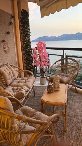 Studio with sea view and terrace - 4 people - pool