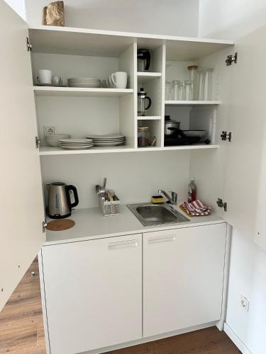 Konyha, Haart & Soul Guesthouse - Ausoniusufer 22 in Piesport