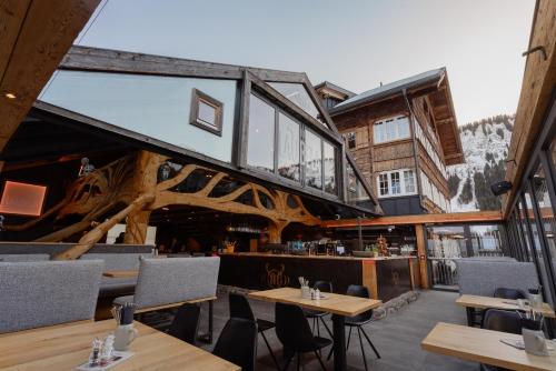 A szálláshely kívülről, Auenhütte (Auenhutte) in Hirschegg (Vorarlberg)
