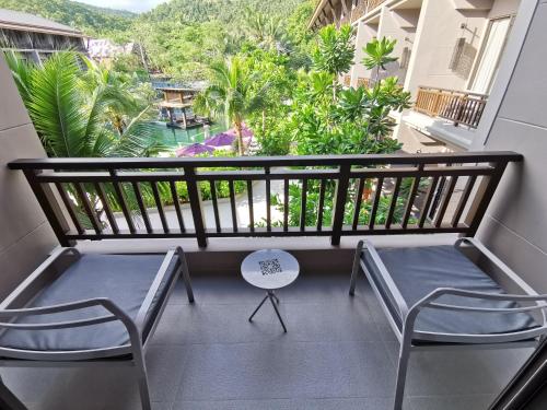 Altan/terrasse, Maehaad Bay Resort in Ko Pha-ngan