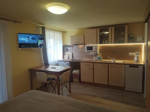 keuken, Studio Na pláži (Studio Na plazi) in Frymburk