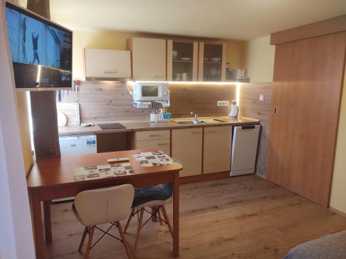 keuken, Studio Na pláži (Studio Na plazi) in Frymburk