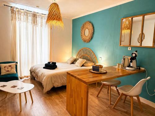 Studio Boho-Chic en hyper-centre de Moulins au calme avec Parking en face - Chemilly