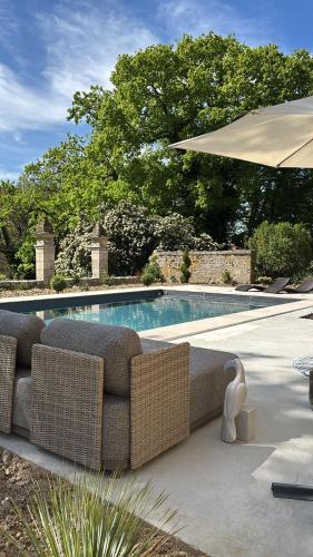Studio avec vue piscine - Braye