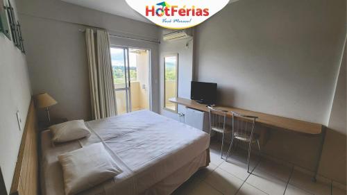 Flat Familiar 4 Adultos e 1 Criança - Caldas Novas Flat - Antigo Golden Express - Hotférias (Flat Familiar 4 Adultos e 1 Crianca - Caldas Novas Flat - Antigo Golden Express - Hotferias) in Vila Franca